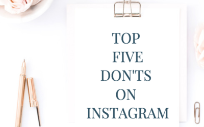 Top Don’ts on Instagram